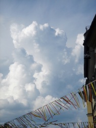 Gewitterwolken in Villach am 2. August 2012